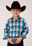 Roper Boys Long Sleeve Snap Sunset Plaid Western Shirt - Roper - Flyclothing LLC
