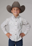 Roper Boys Long Sleeve Button Silver Medallion Western Shirt - Roper - Flyclothing LLC