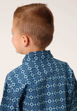 Roper Boys Short Sleeve Snap Mini Aztec Print Western Shirt - Roper - Flyclothing LLC