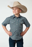 Roper Boys Short Sleeve Snap Frontier Foulard Western Shirt - Roper - Flyclothing LLC