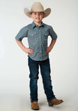 Roper Boys Short Sleeve Snap Frontier Foulard Western Shirt - Roper - Flyclothing LLC