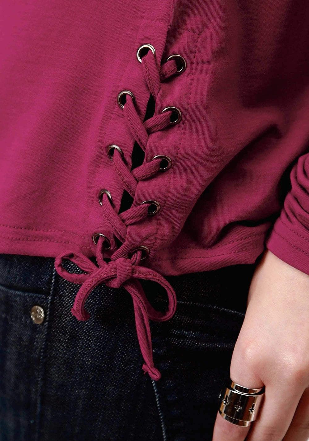 Roper Womens Red Long Sleeve Knit Top - Roper - Flyclothing LLC