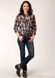 Roper Womens Long Sleeve Snap Southwest Plaid Western Shirt - Roper - Flyclothing LLC