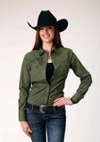 Roper Womens Long Sleeve Snap Drybrush Diamonds Western Shirt - Roper - Flyclothing LLC