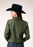 Roper Womens Long Sleeve Snap Drybrush Diamonds Western Shirt - Roper - Flyclothing LLC