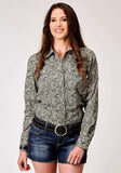 Roper Womens Long Sleeve Snap Estampa Paisley Western Shirt - Roper - Flyclothing LLC