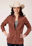 Roper Womens Long Sleeve Snap Arrow Geo Western Shirt - Roper - Flyclothing LLC