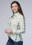 Roper Womens Long Sleeve Snap Vertical Aztec Stripe Western Shirt - Roper - Flyclothing LLC