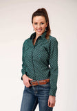 Roper Womens Long Sleeve Snap Croshort Sleeve Walk Foulard Western Shirt - Roper - Flyclothing LLC