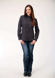 Roper Womens Long Sleeve Snap Cottage Foulard Western Shirt - Roper - Flyclothing LLC