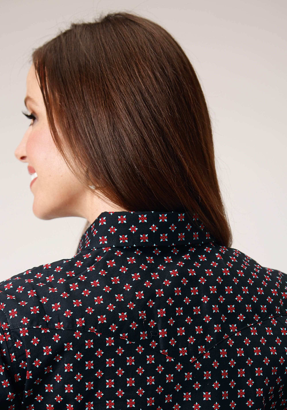 Roper Womens Long Sleeve Snap Cottage Foulard Western Shirt - Roper - Flyclothing LLC