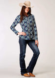 Roper Womens Long Sleeve Snap Serape Stripe Print Western Shirt - Roper - Flyclothing LLC