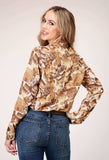 Roper Womens Long Sleeve Snap Collage Print Western Blouse With Curved Front And Back Yokes - Roper - Flyclothing LLC