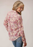Roper Womens Long Sleeve Spring Paisley Print Poly Crepe Blouse - Roper - Flyclothing LLC
