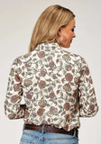 Roper Womens Long Sleeve Button Vintage Floral Print Western Shirt With Tab And Bttn On Sleeves For Rolled Cuffs - Roper - Flyclothing LLC