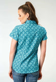 Roper Womens Short Sleeve Snap Lake Medallion Western Shirt - Roper - Flyclothing LLC