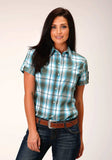 Roper Womens Long Sleeve Snap Meadow Plaid Western Shirt - Roper - Flyclothing LLC