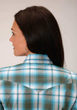 Roper Womens Long Sleeve Snap Meadow Plaid Western Shirt - Roper - Flyclothing LLC