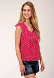 Roper Womens Red Arrow Print Sleeveless Top - Roper - Flyclothing LLC
