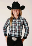 Roper Girls Long Sleeve Snap Dusk Dobby Western Shirt - Roper - Flyclothing LLC