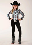 Roper Girls Long Sleeve Snap Dusk Dobby Western Shirt - Roper - Flyclothing LLC
