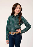 Roper Girls Long Sleeve Snap Croshort Sleeve Walk Foulard Western Shirt - Roper - Flyclothing LLC