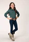 Roper Girls Long Sleeve Snap Croshort Sleeve Walk Foulard Western Shirt - Roper - Flyclothing LLC