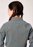 Roper Girls Long Sleeve Snap Frontier Foulard Western Shirt - Roper - Flyclothing LLC