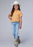 Roper Girls Short Sleeve Button Cotton Eyelet Western Blouse With 1pt Front And Back Yokes - Roper - Flyclothing LLC