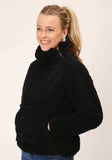 Roper Womens Black Polar Fleece Pullover - Roper - Flyclothing LLC