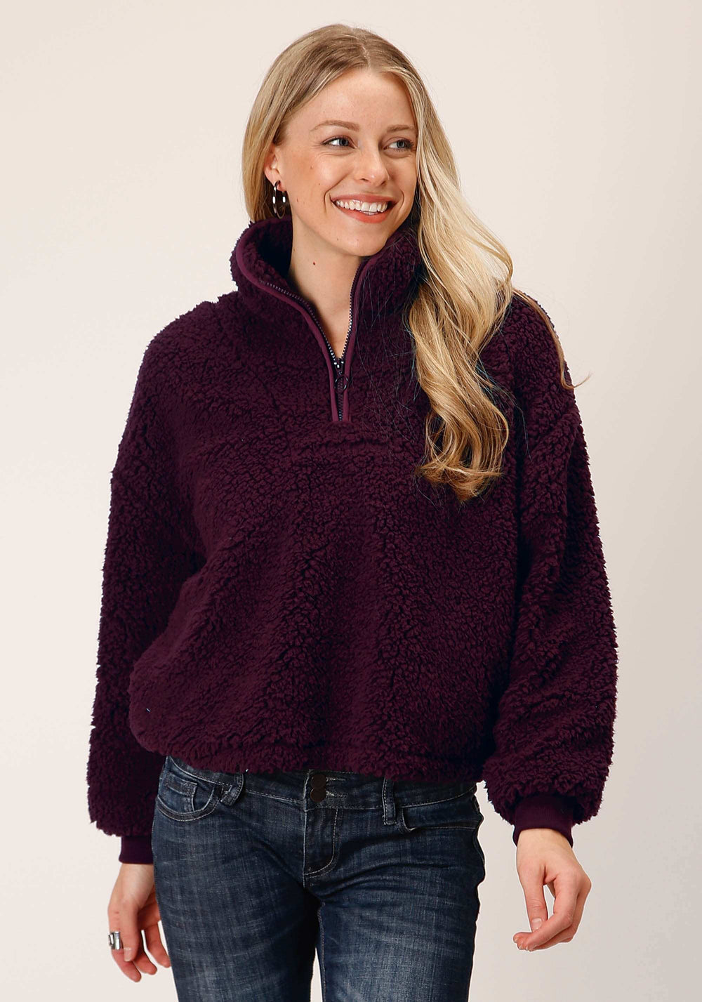 Roper Womens Charcoal Polar Fleece Pullover - Roper - Flyclothing LLC
