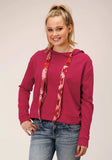 Roper Womens Knit Berry Pink French Terry Sweatshirt - Roper - Flyclothing LLC
