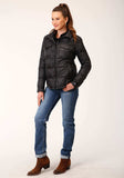 Roper Womens Black Nylon Down Shirt Jacket - Roper - Flyclothing LLC