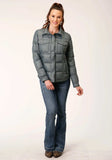 Roper Womens Silver Sage Nylon Down Proof Coated Jacket - Roper - Flyclothing LLC