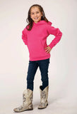 Roper Girls Pink Pullover Hoodie With Front Pocket - Roper - Flyclothing LLC