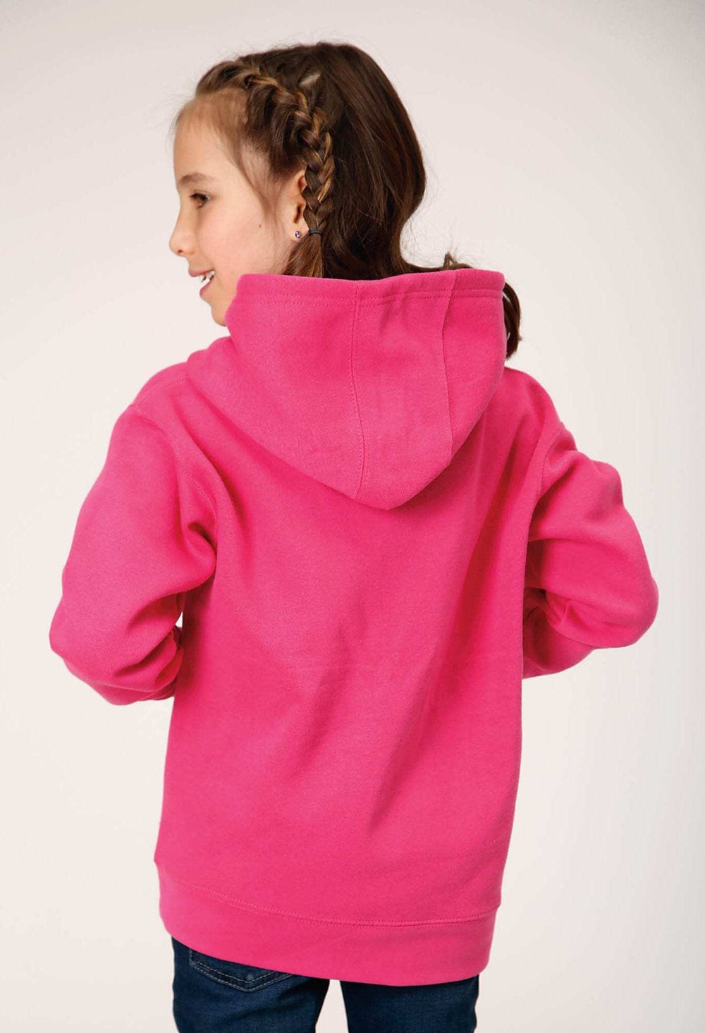 Roper Girls Pink Pullover Hoodie With Front Pocket - Roper - Flyclothing LLC