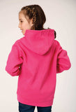 Roper Girls Pink Pullover Hoodie With Front Pocket - Roper - Flyclothing LLC