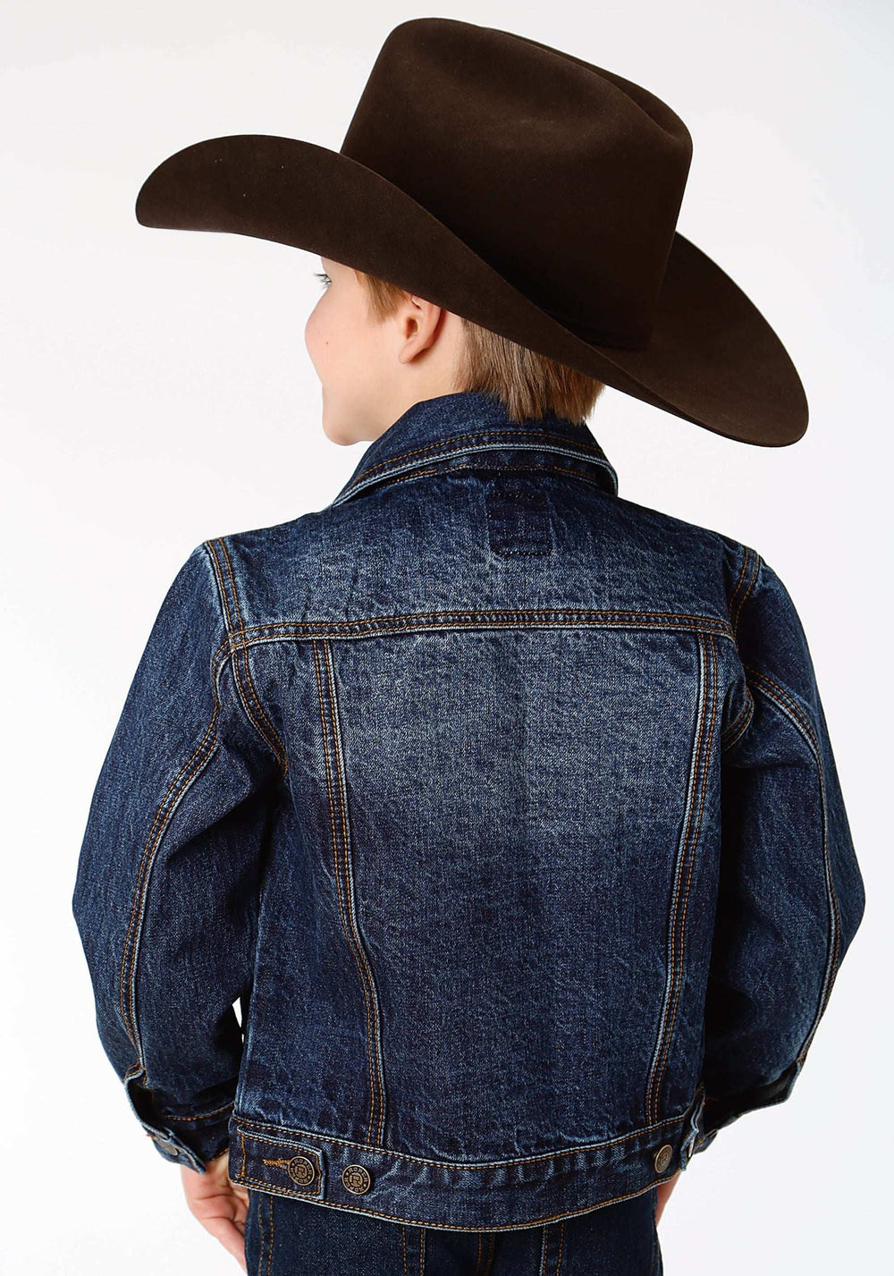 Roper Boys Denim Blue Jacket - Roper - Flyclothing LLC