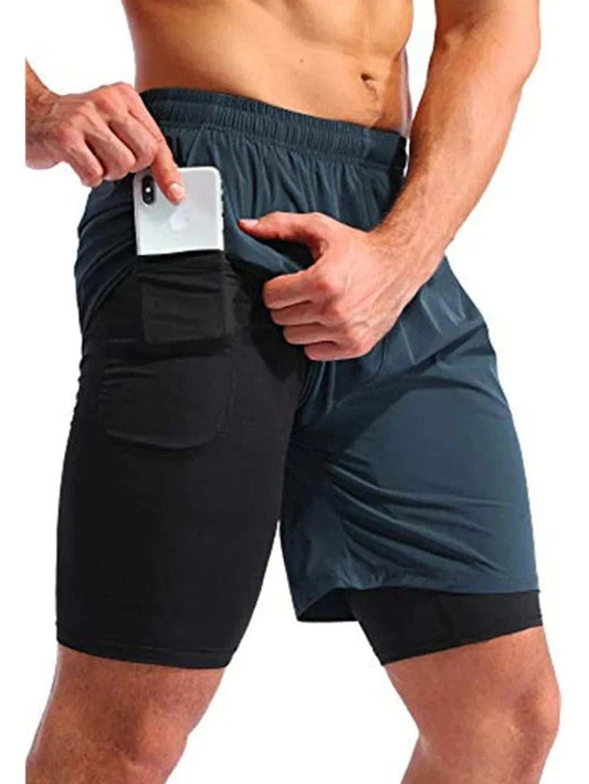Men's Elastic Waist Active Shorts - Trendsi - Flyclothing LLC