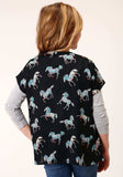 Roper Girls Wild Horse Print Rayon Cardigan - Roper - Flyclothing LLC