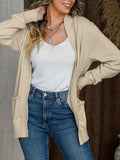 Open Front Long Sleeve Sweater Cardigan - Trendsi - Flyclothing LLC