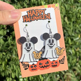 Halloween Mickey Ghost Dangle Earrings - Trendsi - Flyclothing LLC