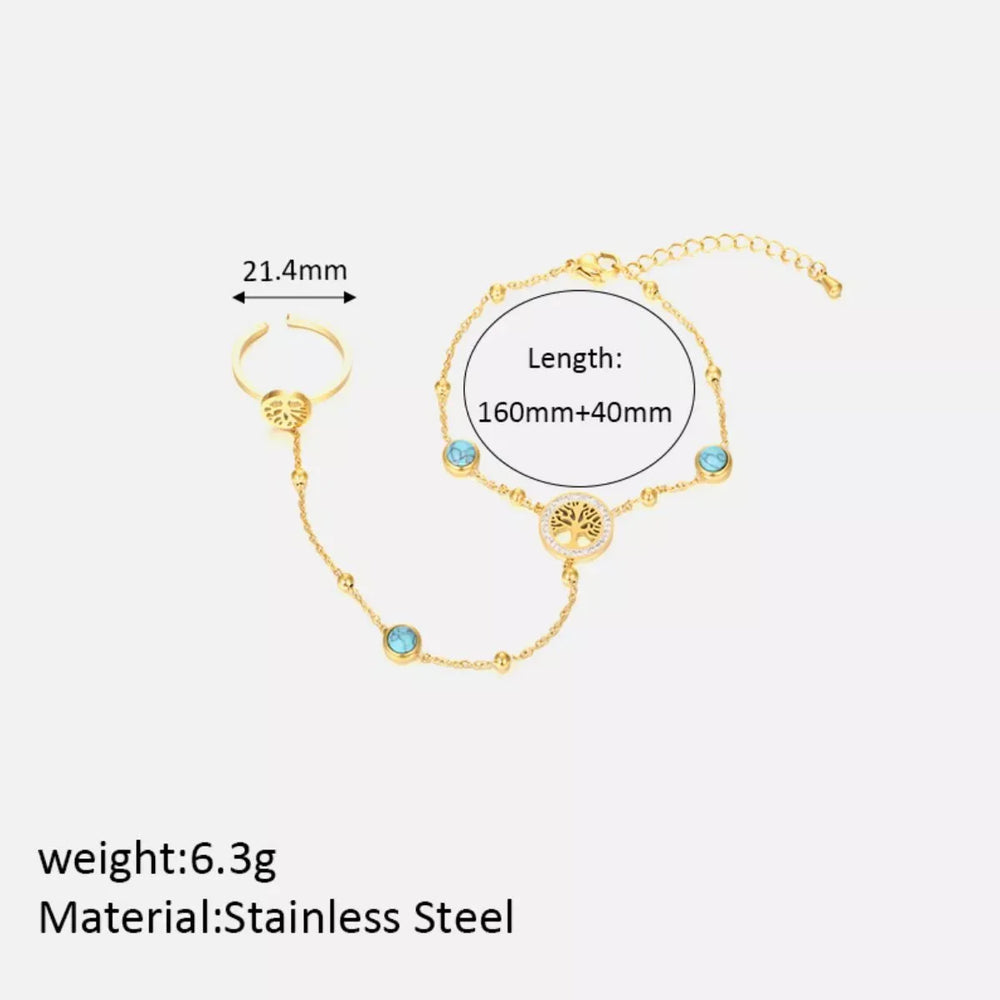 18K Gold-Plated Chain Bracelet - Trendsi - Flyclothing LLC