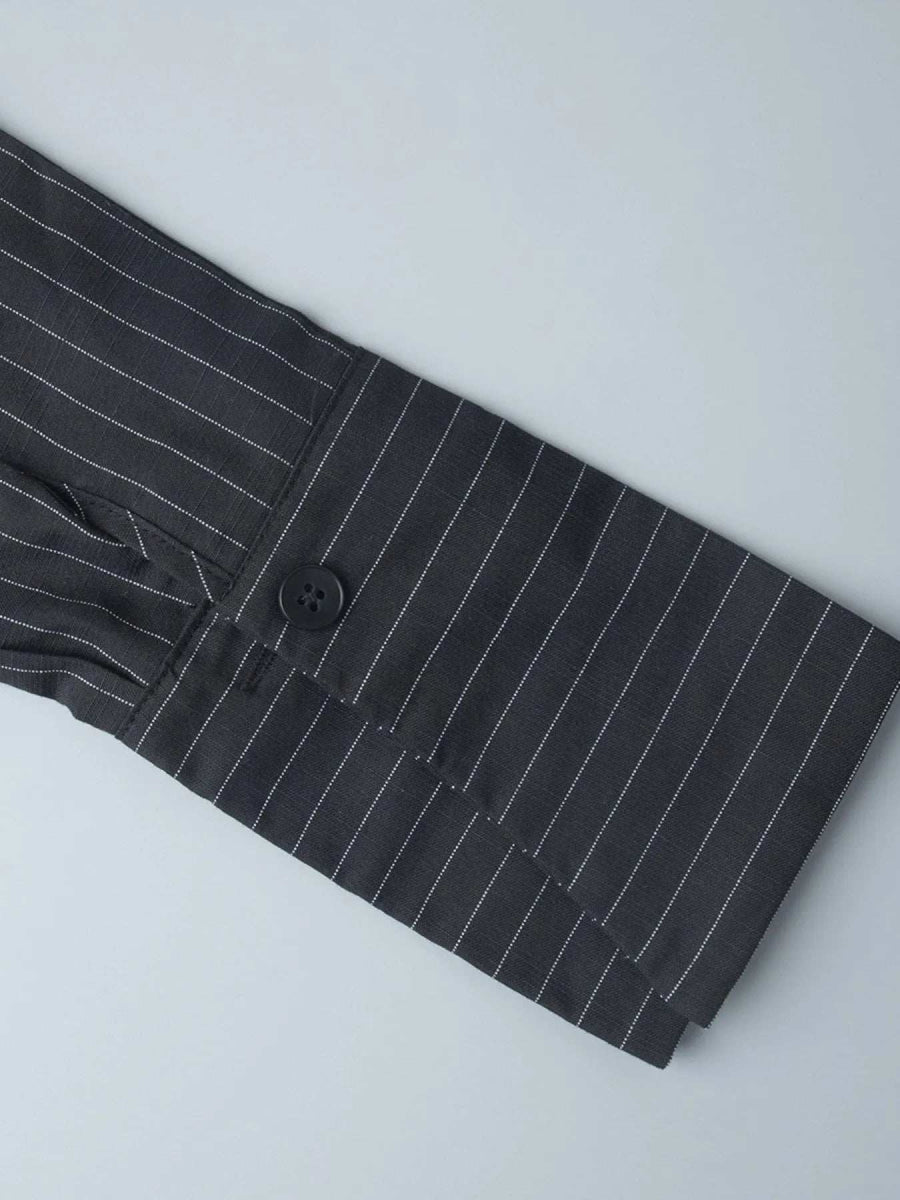 Striped Long Sleeve Shirt Dress - Trendsi - Flyclothing LLC