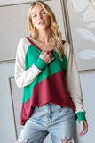 HOPELY Full Size Color Block Long Sleeve T-Shirt - Trendsi - Flyclothing LLC