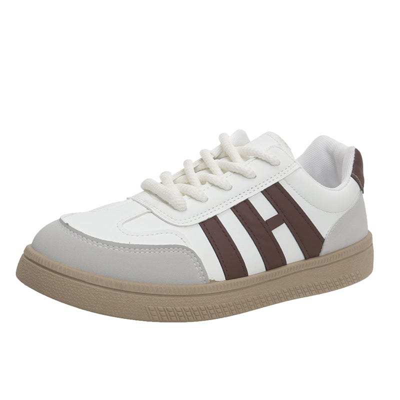 Contrast Round Toe Platform Sneakers - Trendsi - Flyclothing LLC