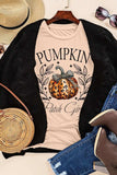 Pumpkin Graphic Round Neck Short Sleeve T-Shirt - Trendsi - Flyclothing LLC