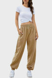 Elastic Waist Joggers with Pockets - Trendsi - Flyclothing LLC