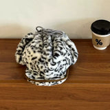 Leopard Print Faux Fur Trapper Hat - Trendsi - Flyclothing LLC