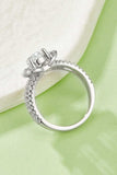 1 Carat Moissanite 925 Sterling Silver Heart Ring - Trendsi - Flyclothing LLC